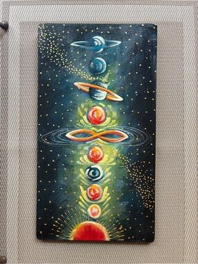 Cosmic Chakra Outer Space Planet Wall Painting